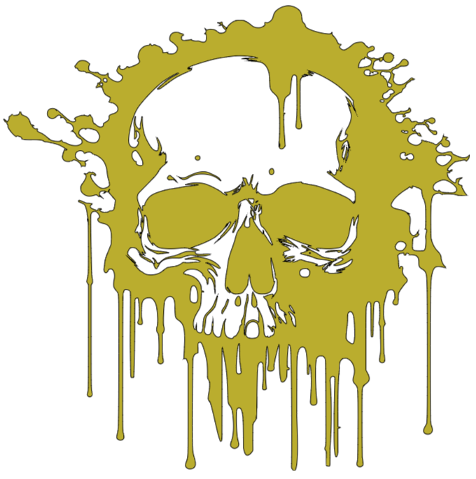 Dripping Skull Decal