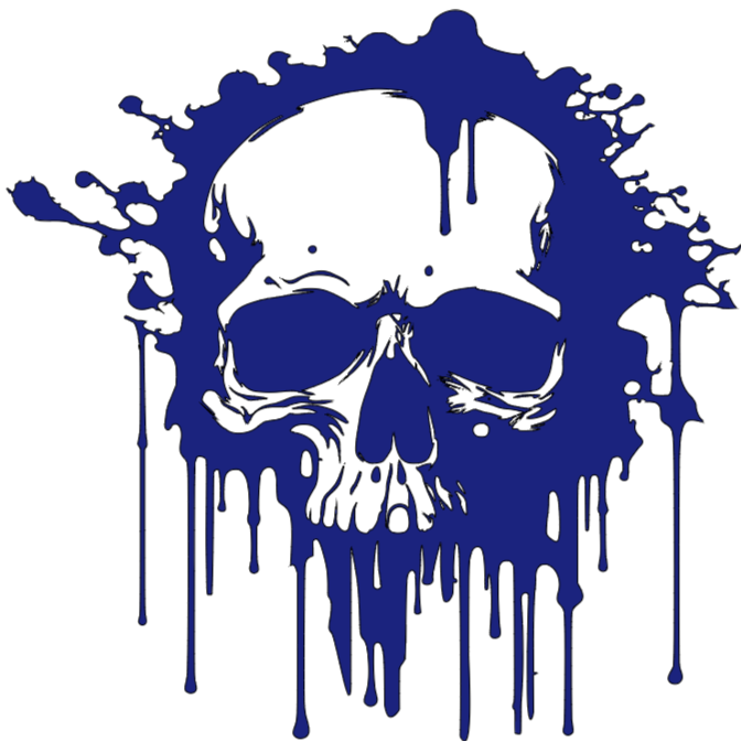 Dripping Skull Decal