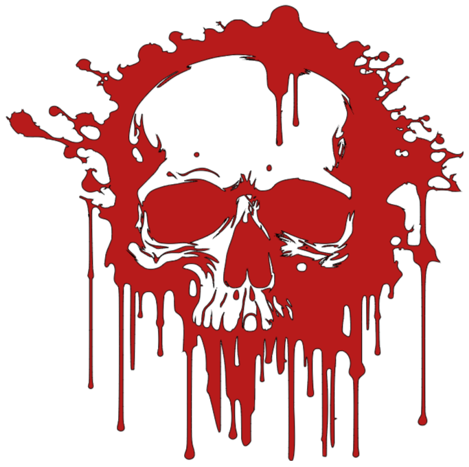 Dripping Skull Decal