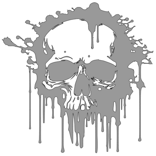 Dripping Skull Decal
