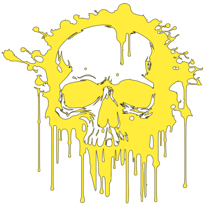 Dripping Skull Decal