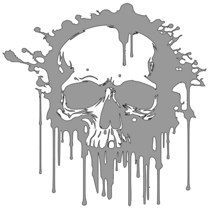 Dripping Skull Decal